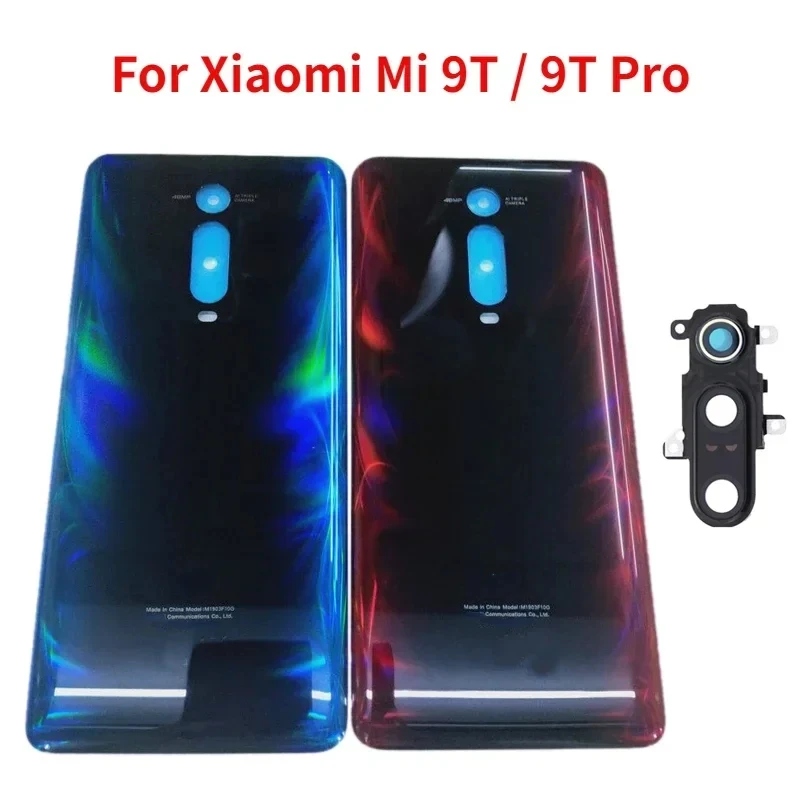 

Original New Back Glass For Xiaomi Mi 9T Mi 9T Pro Battery Cover Rear Door Housing Back Case Replacement with Camera lens+ Logo