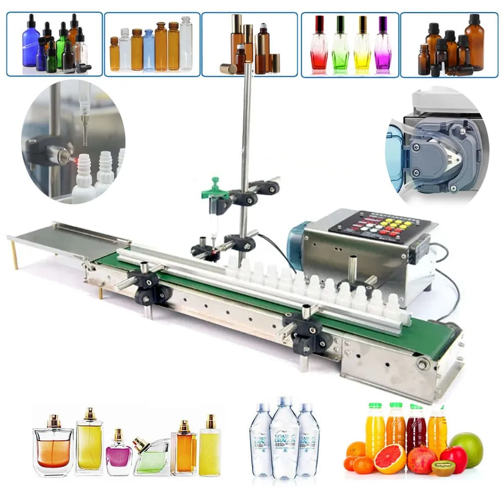 Fully Automatic Filling Machine Peristaltic Pump Filler Conveyor Belt Liquid fragranc Essential oil High Precision Diy-t100c
Fully Automatic Filling Machine Peristaltic Pump Filler Conveyor Belt Liquid fragranc Essential oil High Precision Diy-t100c