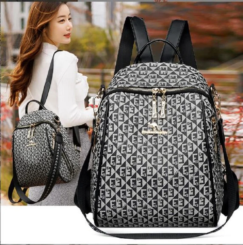 

Рюкзак женский с надписью, модная вместительная Дорожная сумка на плечо, повседневный портфель-тоут в Корейском стиле, школьный ранец