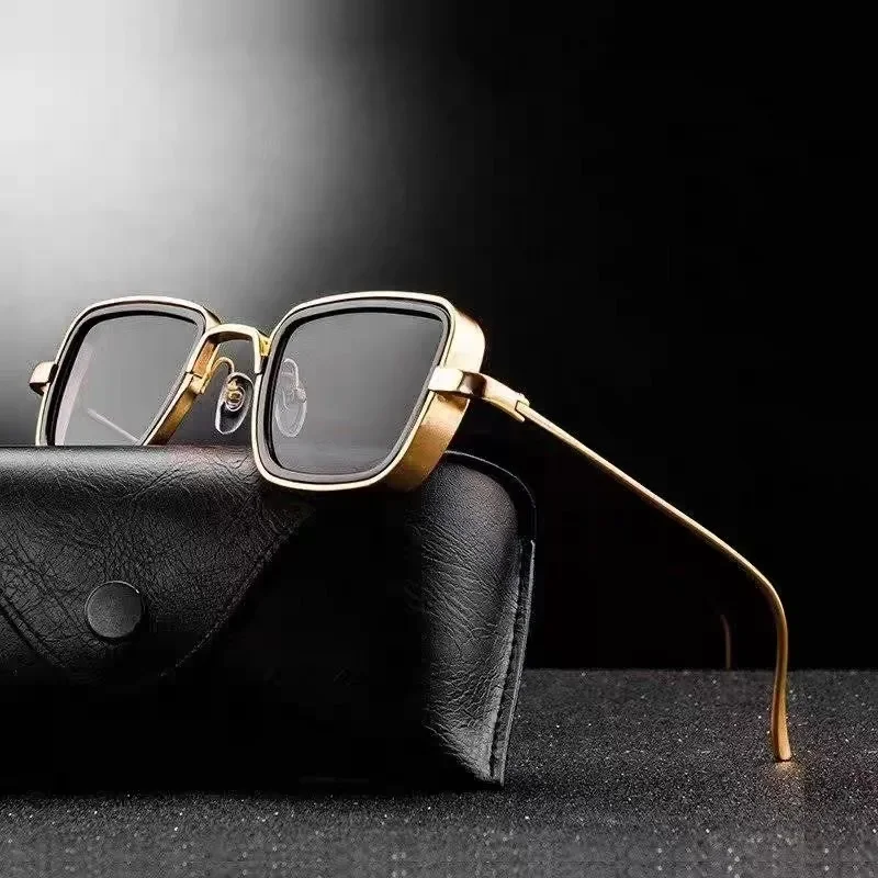 New Vintage Metal Steampunk Sunglasses Men Women Square SunGlasses for Men Women Stylish Retro Brand Shades Male Female UV400
New Vintage Metal Steampunk Sunglasses Men Women Square SunGlasses for Men Women Stylish Retro Brand Shades Male Female UV400