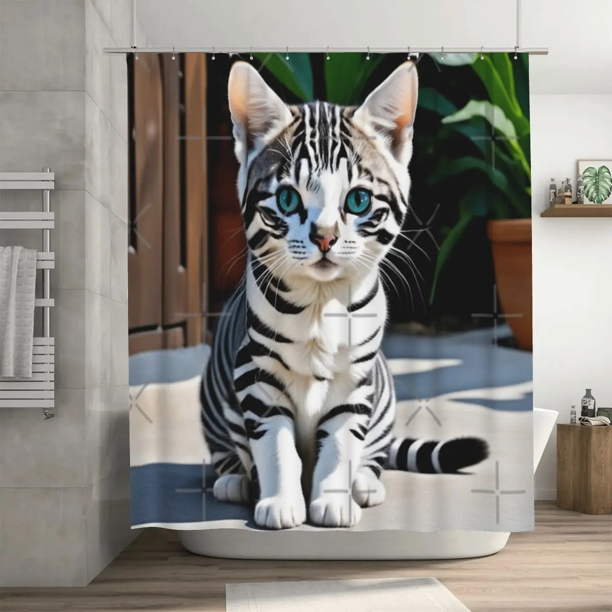 Красивая занавеска для душа с изображением кошки и милой кошки, 72x72 дюйма, с крючками, подарок для любимого человека с узором «сделай сам»
Красивая занавеска для душа с изображением кошки и милой кошки, 72x72 дюйма, с крючками, подарок для любимого человека с узором «сделай сам»