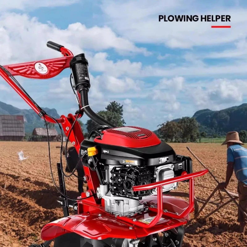 New Micro Tiller Small Gasoline Household Four stroke Loosening and Waterfield Weeding and Trenching Machine
New Micro Tiller Small Gasoline Household Four stroke Loosening and Waterfield Weeding and Trenching Machine