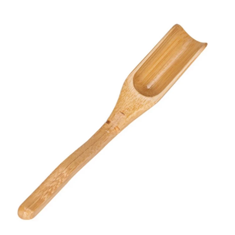 

20Pcs/Lot Bamboo Wooden Tea Scoop With Long Handle Leaves Powder Teaspoon Accessories