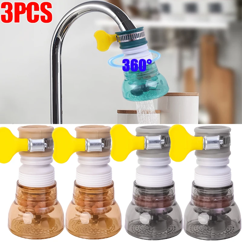 

Universal 360 Rotation Faucet Bubbler Swivel Water Saving Economizer Head Shower Kitchen Faucet Nozzle Adapter Sink Accessories