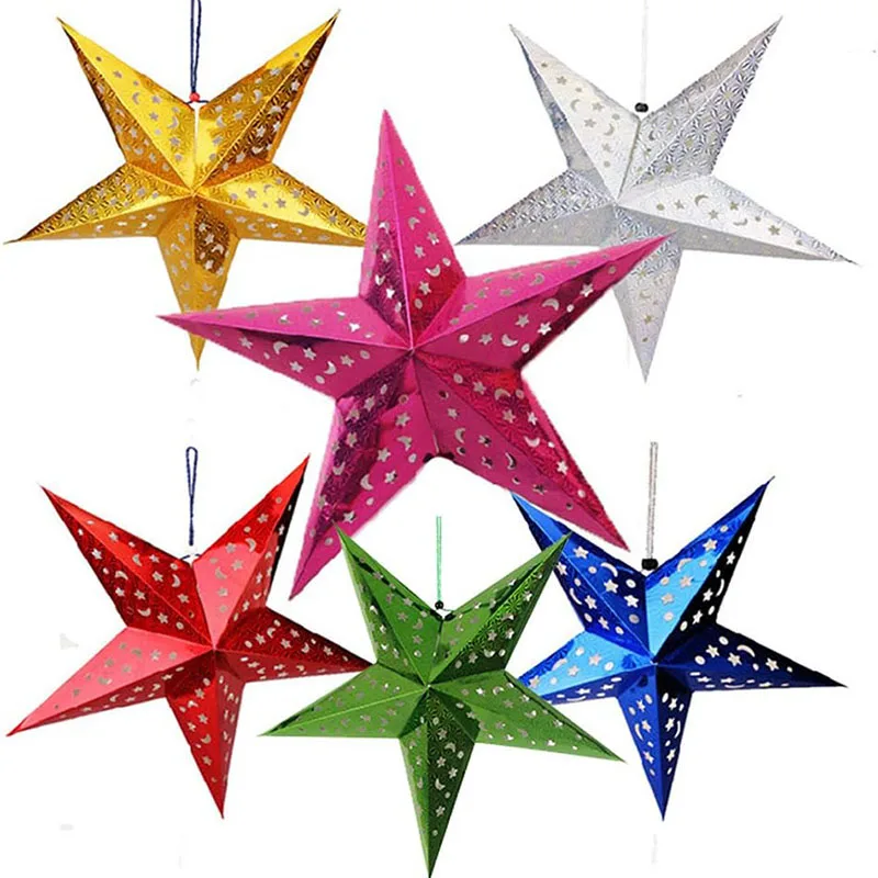 Christmas Tree Decorations Paper Three-Dimensional Hollow Ornament Festive Party Xmas Wedding Five-Pointed Star Pendant Supplies
Christmas Tree Decorations Paper Three-Dimensional Hollow Ornament Festive Party Xmas Wedding Five-Pointed Star Pendant Supplies