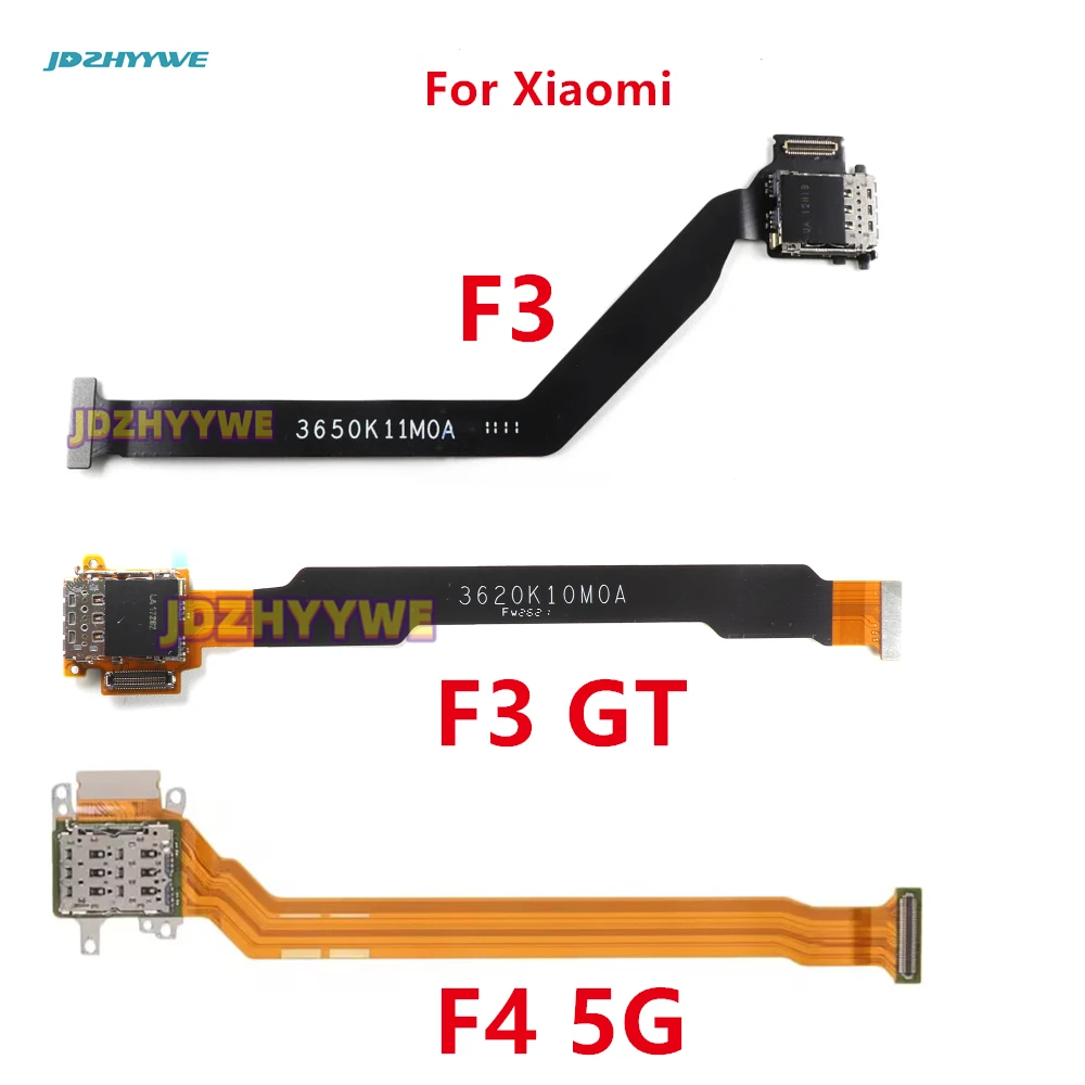 

Original SIM Card Holder Tray Slot Reader Socket Flex Ribbon Cable Connector Board Replacement For Xiaomi Poco F3 GT F4 5G