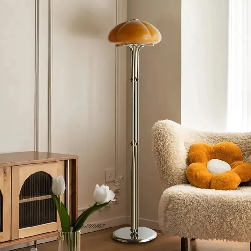 Vintage Orange Glass Floor Lamp Chrome Base Standing Lamp for Living Room Background Corner Lamp Decor Study Creative Room Light
Vintage Orange Glass Floor Lamp Chrome Base Standing Lamp for Living Room Background Corner Lamp Decor Study Creative Room Light