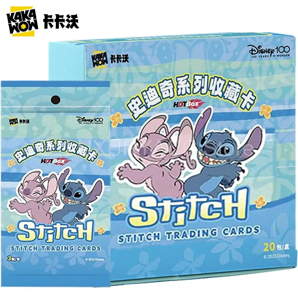 

Kakawow Stitch Card for Children Zootopia Monsters University Disney 100 Star Wars Card Toys Spider-Man Marvel Avenger Assemble