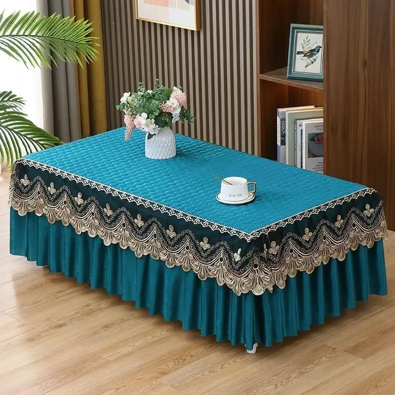 1pcs Lace Rectangular Living Room Coffee Table Dust Cover European Table Cloth Thickened Anti Slip Upper Grade Cover 
1pcs Lace Rectangular Living Room Coffee Table Dust Cover European Table Cloth Thickened Anti Slip Upper Grade Cover