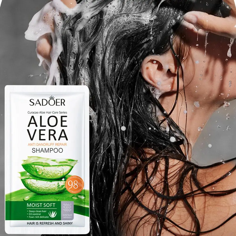

Refreshing Portable Shampoo Scalp Care Smooth Hair Shampoo Hair Aloe Care Shampoo Vera Care Portable Health J7H0
