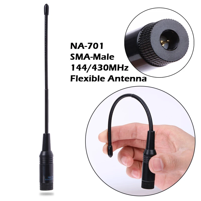 Black Bendable Male Antenna SMA-M Connector Walkie-talkie VX-7R, VX-6R, VX-5R Antenna
Black Bendable Male Antenna SMA-M Connector Walkie-talkie VX-7R, VX-6R, VX-5R Antenna