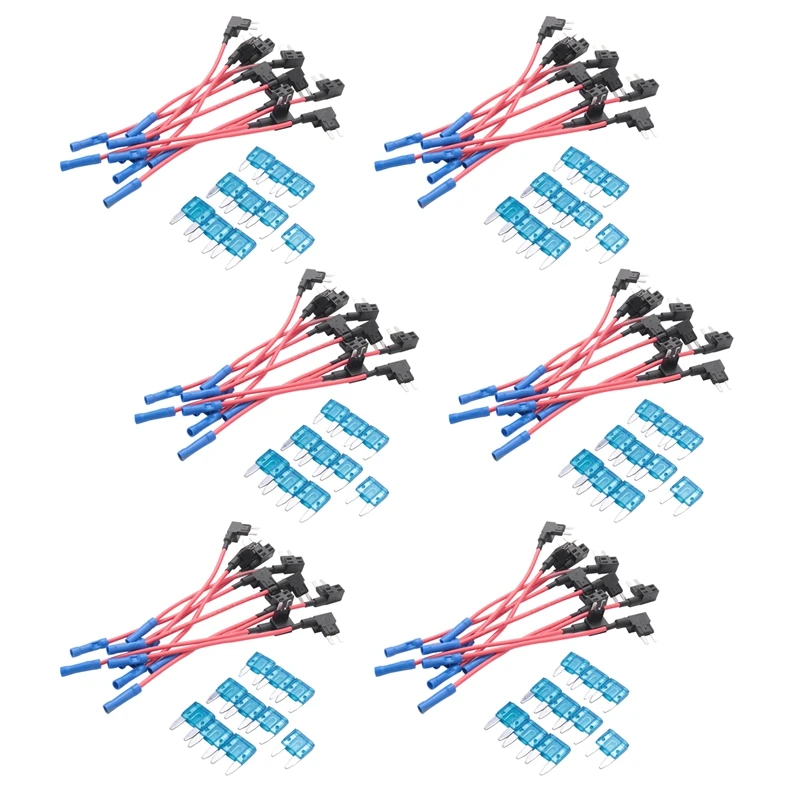 60 Pack - 12V Car Add-A-Circuit Fuse TAP Adapter Mini ATM APM Blade Fuse Holder
60 Pack - 12V Car Add-A-Circuit Fuse TAP Adapter Mini ATM APM Blade Fuse Holder