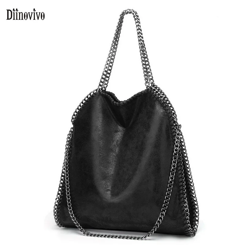 Diinovivo Trendy Lady Handbag Chain Design Shoulder Bags For Women Crossbody Bag PU Leather Bag Large Capacity Tote Bag WHDV2036
Diinovivo Trendy Lady Handbag Chain Design Shoulder Bags For Women Crossbody Bag PU Leather Bag Large Capacity Tote Bag WHDV2036