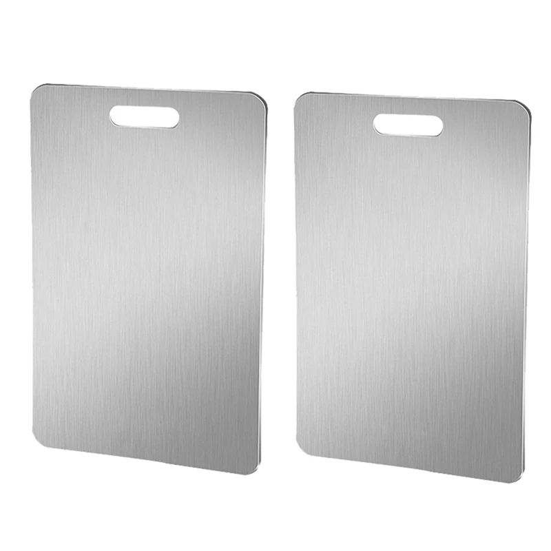 Stainless Steel Cutting Board,Chinese Cutting Board, Kitchen Double-Sided Cutting Board, Household Cutting Board 39X28cm 
Stainless Steel Cutting Board,Chinese Cutting Board, Kitchen Double-Sided Cutting Board, Household Cutting Board 39X28cm