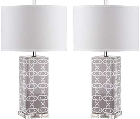 Collection Quatrefoil Modern Contemporary Orange 27-inch Bedroom Living Room Home Office Desk Nightstand Set of 2 (LED Bulbs In
Collection Quatrefoil Modern Contemporary Orange 27-inch Bedroom Living Room Home Office Desk Nightstand Set of 2 (LED Bulbs In