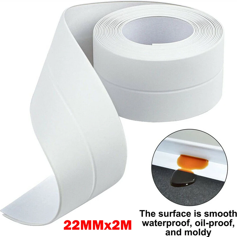 Sealing Strip Bath Sealing Strip Home Waterproof 2M*22mm Dampproof Mould Proof For Basin For Bathtub Brand New
Sealing Strip Bath Sealing Strip Home Waterproof 2M*22mm Dampproof Mould Proof For Basin For Bathtub Brand New