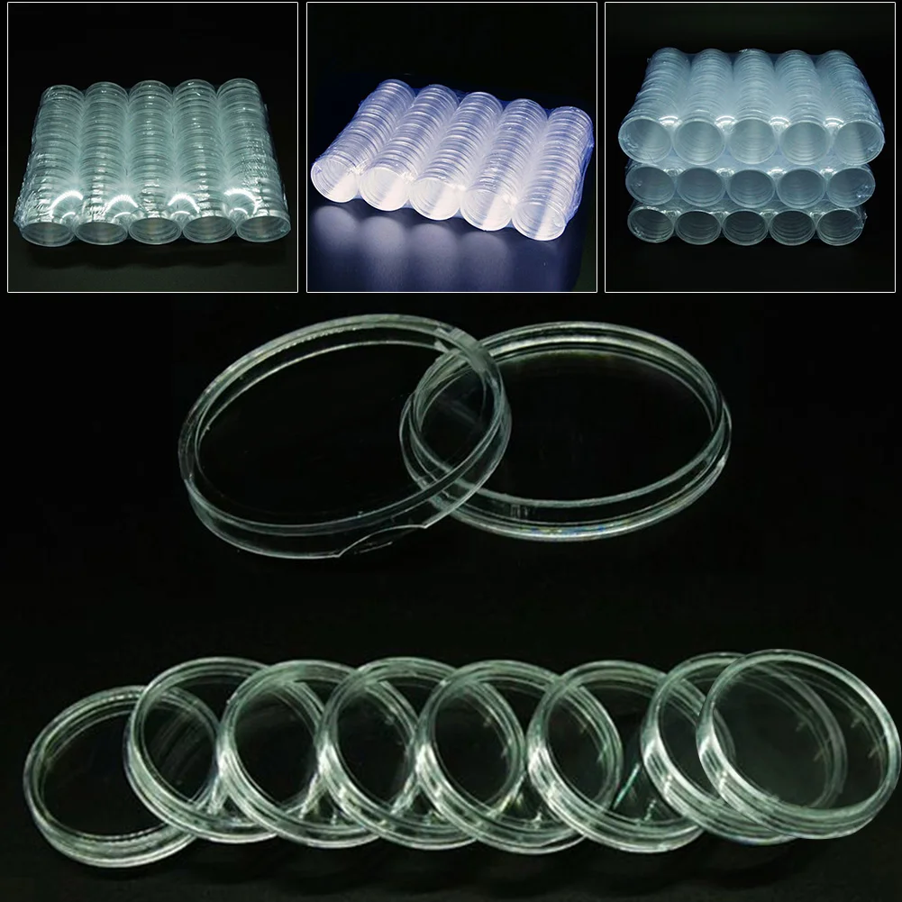 10/25Pcs 27/46mm Transparent Coin Cases Holder Coin Collecting Box Case Coins Storage Capsules Protection Boxes Container
10/25Pcs 27/46mm Transparent Coin Cases Holder Coin Collecting Box Case Coins Storage Capsules Protection Boxes Container