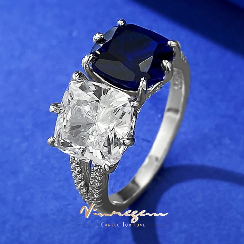 Vinregem 18K White Gold 8*8MM 4CT Lab Sapphire Gemstone Ring For Women 925 Sterling Silver Wedding Engagement Jewelry Wholesale
Vinregem 18K White Gold 8*8MM 4CT Lab Sapphire Gemstone Ring For Women 925 Sterling Silver Wedding Engagement Jewelry Wholesale