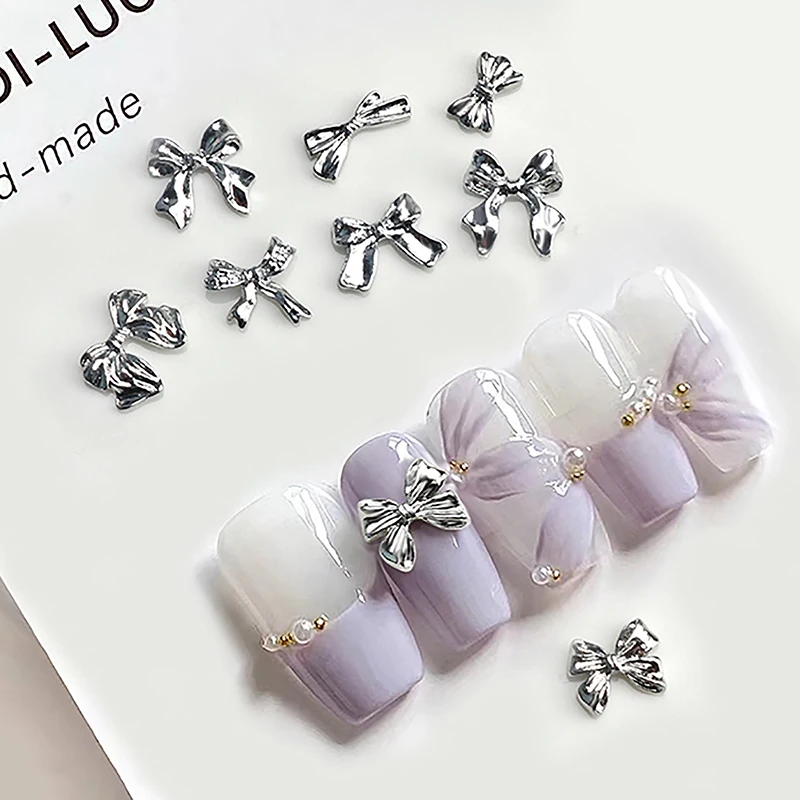 10pcs Nail Charms Bowknot Metal 3D Nail Decorations Silvery Alloy Accessories Manicure Rhinestone Diamond Jewelry Nail Art Salon
10pcs Nail Charms Bowknot Metal 3D Nail Decorations Silvery Alloy Accessories Manicure Rhinestone Diamond Jewelry Nail Art Salon
