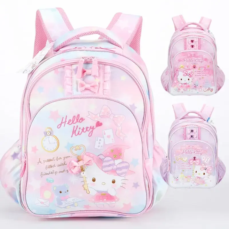 

Sanrioed Hello Kitty Anime Cute Large Capacity Children Backpack Schoolbags Student Cartoon Shoulder Bag Travel Gift for Friend