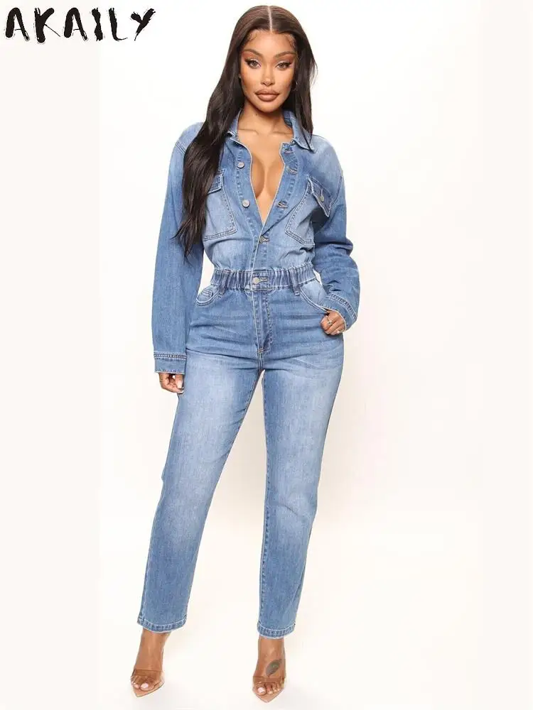 Akaily Sexy Blue Denim Jumpsuit Party Outfit For Women 2023 Fall Winter Jean Long Sleeve Activewear Fashion Y2k Street Playsuit
Akaily Sexy Blue Denim Jumpsuit Party Outfit For Women 2023 Fall Winter Jean Long Sleeve Activewear Fashion Y2k Street Playsuit
