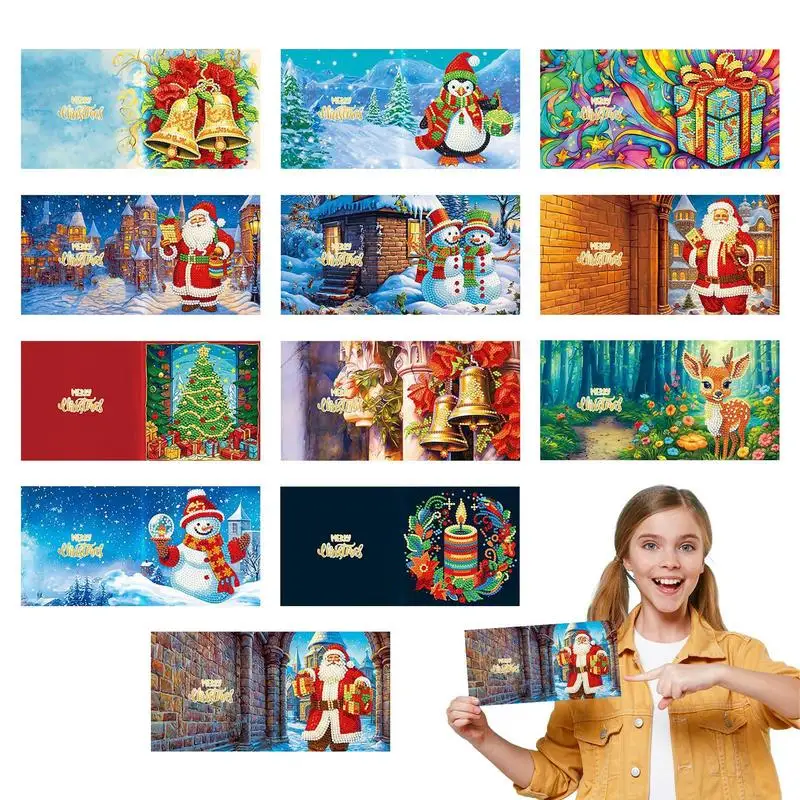 Handmade Christmas Cards Novelty DIY Christmas Card Craft Kit With Christmas Elements 12 Pcs Christmas Crafts Card Making
Handmade Christmas Cards Novelty DIY Christmas Card Craft Kit With Christmas Elements 12 Pcs Christmas Crafts Card Making