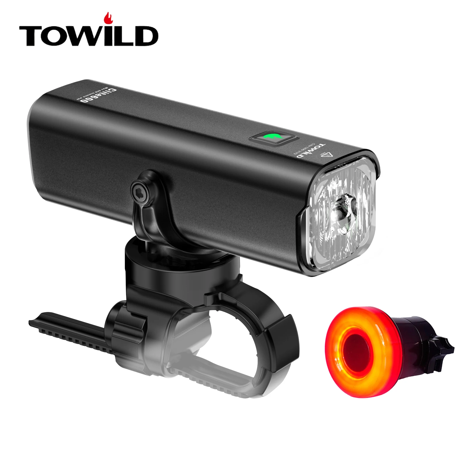 TOWILD CL600LM Bike Light Front Lamp With TL02 Tail Light USB Rechargeable LED 18650 2000mAh IPX6 Waterproof Headl
TOWILD CL600LM Bike Light Front Lamp With TL02 Tail Light USB Rechargeable LED 18650 2000mAh IPX6 Waterproof Headl