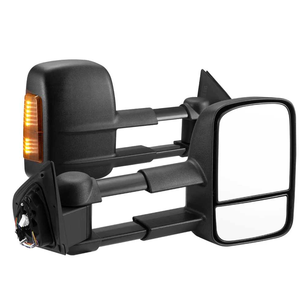 

Sewiyolin Black Electric Extendable Manually Foldable Towing Mirrors for ISUZU MU-X MY2021-ON