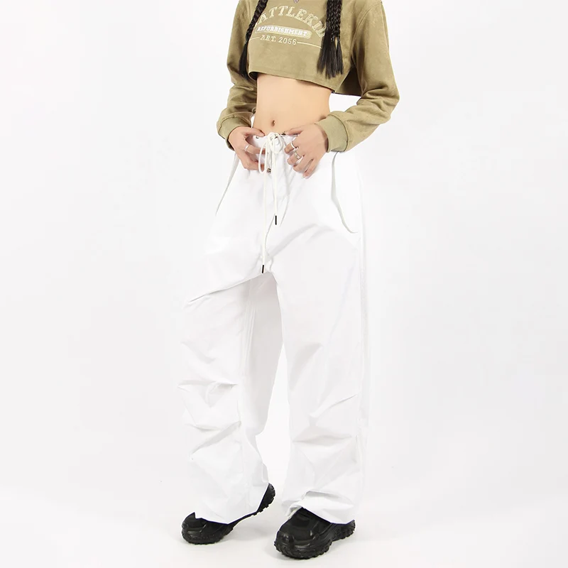 Hippie Vintage White Cargo Parachute Pants Women Y2K Harajuku Trousers Oversize Drawstring Sweatpants Straight Wide Leg Korean
Hippie Vintage White Cargo Parachute Pants Women Y2K Harajuku Trousers Oversize Drawstring Sweatpants Straight Wide Leg Korean