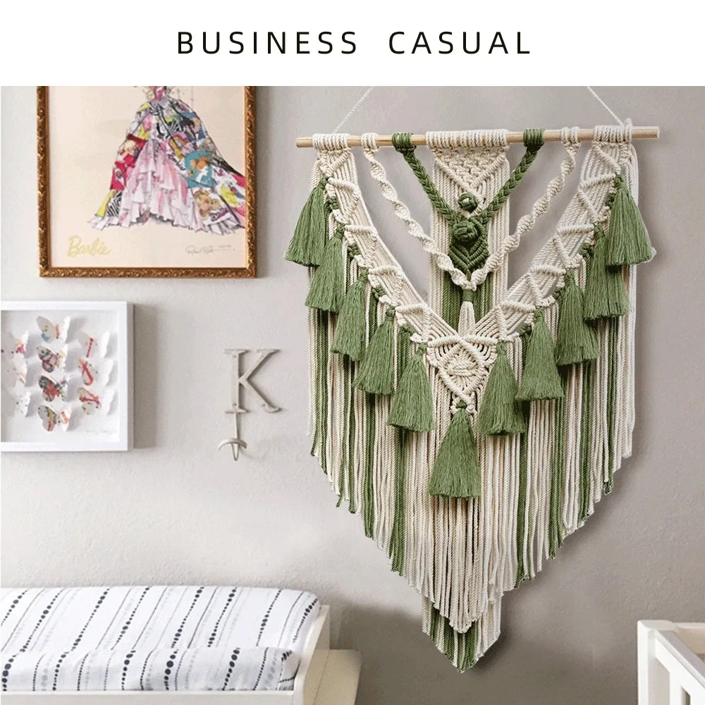 Handwoven Macrame Home Banner - Boho Wall Art 10 Sbc5f08ba478144aebfebb6772f17a403N