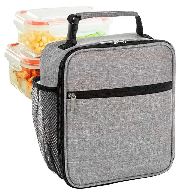 

Insulated Lunch Bag Portable Cooler Bag Ice Pack Lunch Box With Fresh-Keeping Aluminum Foil For Adults Women Kids Picnic Beach