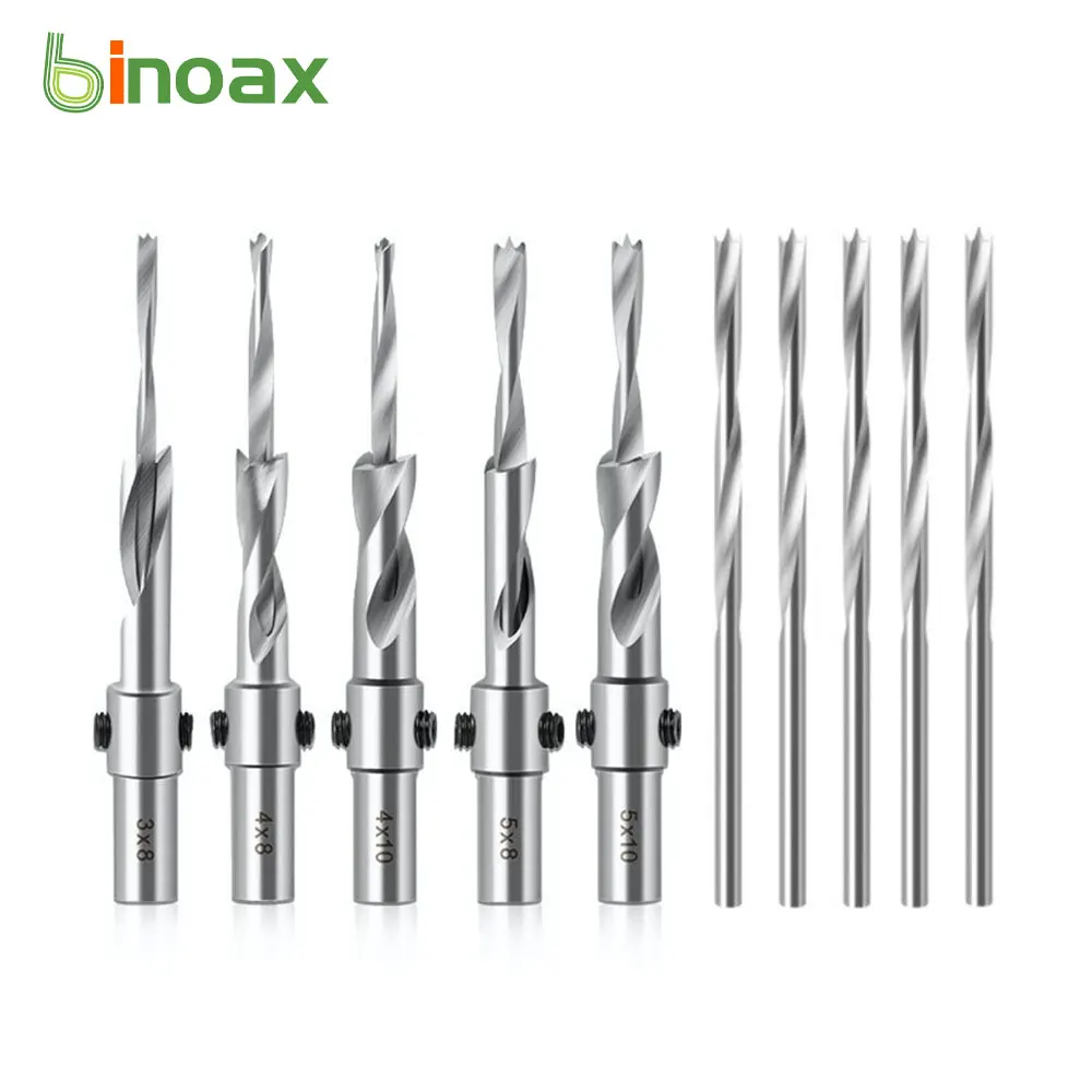 Binoax Countersink Drill Bit 3/4/5/6MM Adjustable Depth Stop Chamfering Counterbore Drilling for Wood Plastic 10MM Shank
Binoax Countersink Drill Bit 3/4/5/6MM Adjustable Depth Stop Chamfering Counterbore Drilling for Wood Plastic 10MM Shank