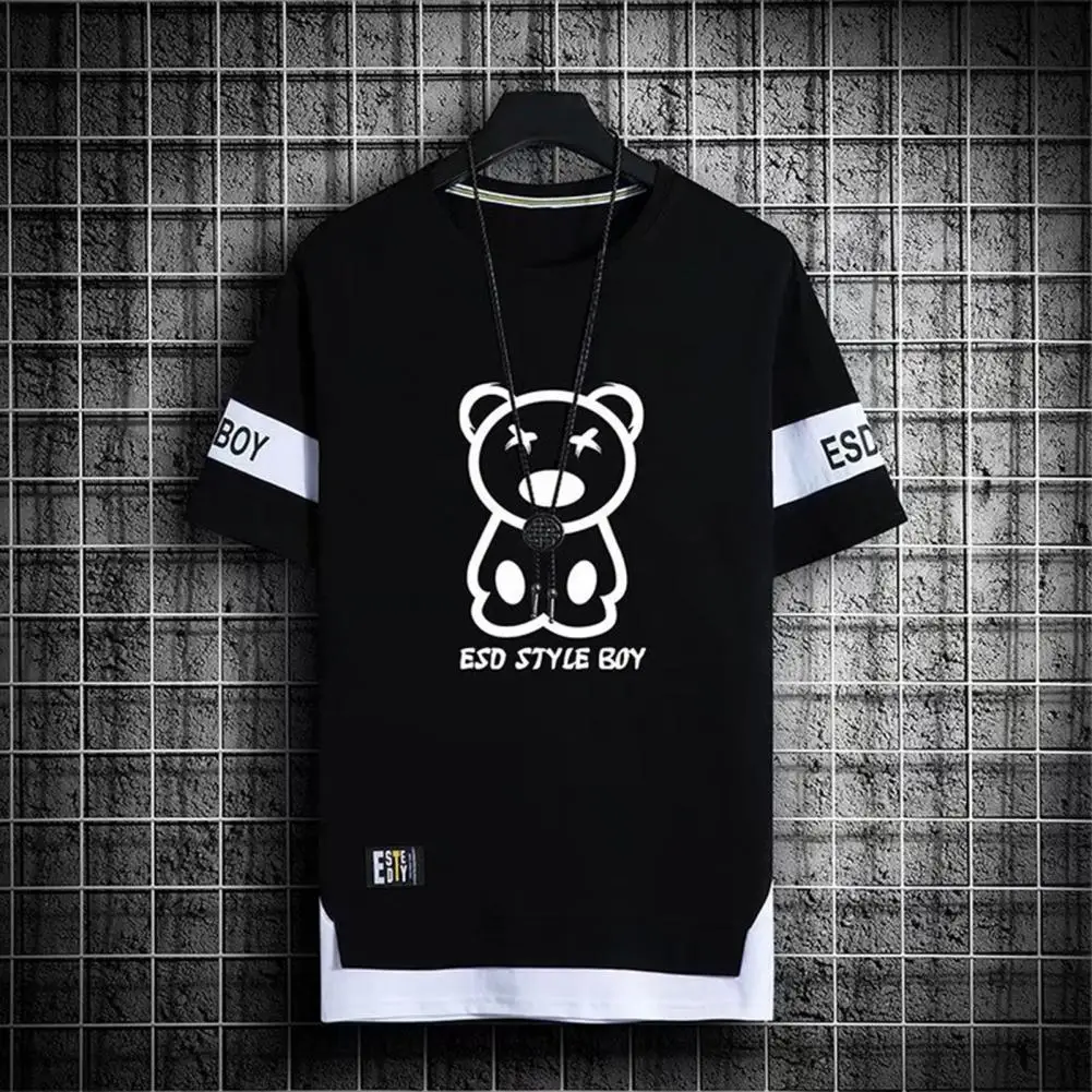 Sports Suit Men's Casual Sportwear Set Bear Pattern T-shirt Elastic Waist Sweatpants Loose Fit Sports Wear for Men 2pcs/set Men
Sports Suit Men's Casual Sportwear Set Bear Pattern T-shirt Elastic Waist Sweatpants Loose Fit Sports Wear for Men 2pcs/set Men