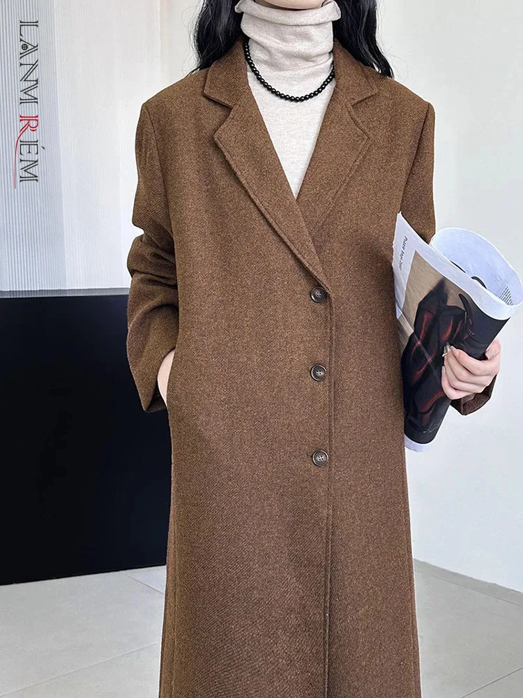 LANMREM Vintage Brown Long Women's Blazer Notched Collar Single Breasted Coat Office Lady 2023 Winter New Clothing 2AA3677
LANMREM Vintage Brown Long Women's Blazer Notched Collar Single Breasted Coat Office Lady 2023 Winter New Clothing 2AA3677