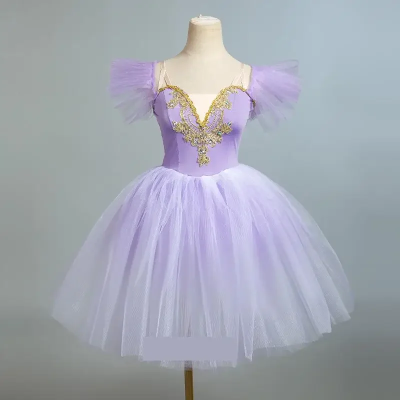 

Длинный Профессиональный Балетный костюм Классическая балерина для выступлений балетная пачка для детей девочек для взрослых принцесса танцевальное балетное платье
