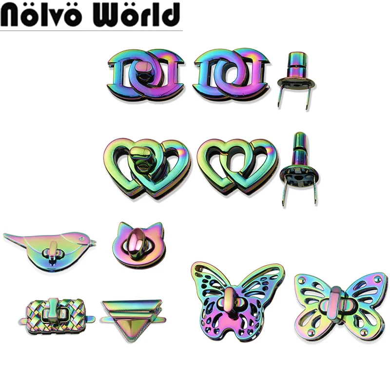 Rainbow Heart Shape Metal Turn Twist Clasps Locks For DIY Leather Crafts Bags Handbag Purse Shoulder Buckle Hardware Accessories
Rainbow Heart Shape Metal Turn Twist Clasps Locks For DIY Leather Crafts Bags Handbag Purse Shoulder Buckle Hardware Accessories
