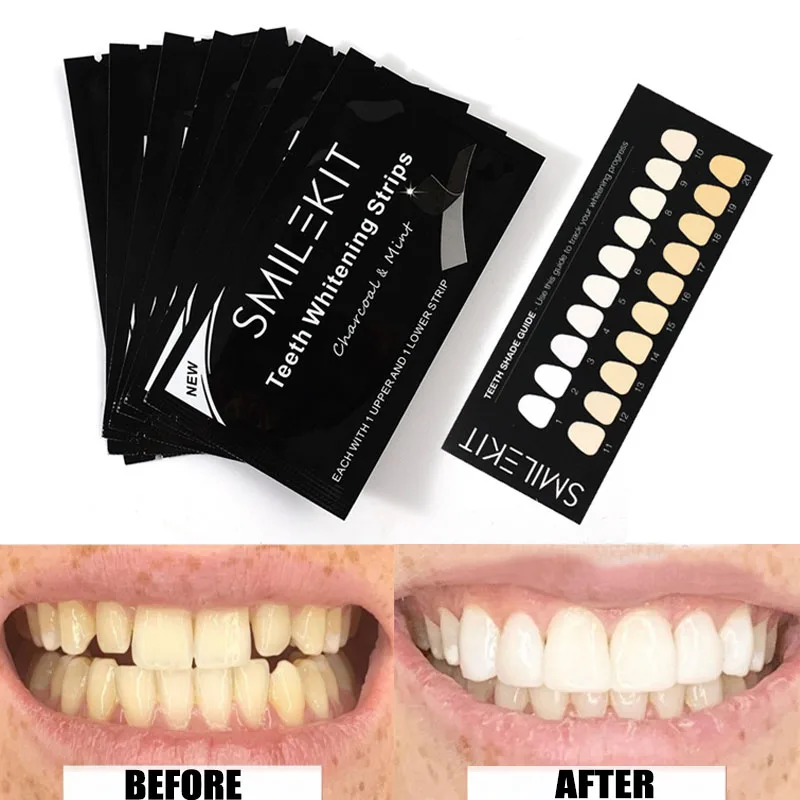 7 Pairs Activated Charcoal Teeth Whitening Strips Double Elastic Oral Hygiene Care Bleaching Strips 5D Gel Teeth Whiten Tools
7 Pairs Activated Charcoal Teeth Whitening Strips Double Elastic Oral Hygiene Care Bleaching Strips 5D Gel Teeth Whiten Tools