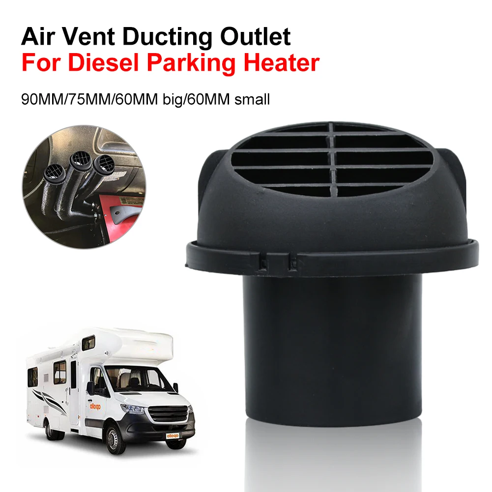 60mm/75mm/90mm Warm Heater Parking Heater Air Vent Car Heater Air Outlet Directional Rotatable for Webasto Eberspacher Propex
60mm/75mm/90mm Warm Heater Parking Heater Air Vent Car Heater Air Outlet Directional Rotatable for Webasto Eberspacher Propex