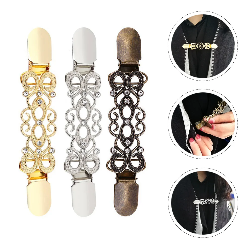 Vintage Sweater Shawl Clips: 3Pcs Cardigan Collar Clips Dress Shirt Brooch Clip Cloak Fasteners Sew On Hooks and
Vintage Sweater Shawl Clips: 3Pcs Cardigan Collar Clips Dress Shirt Brooch Clip Cloak Fasteners Sew On Hooks and