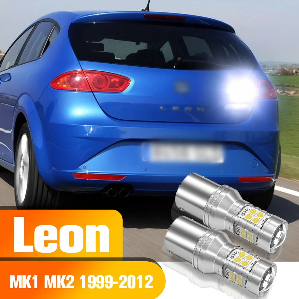 

Reverse Light 2pcs LED Backup Bulb Accessories For Seat Leon 1 MK1 1M 2 MK2 1P 1999-2012 2006 2007 2008 2009 2010 2011