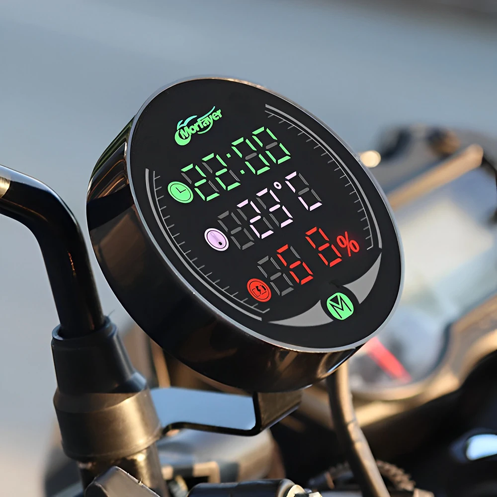 Digital Motorcycle Electronic Clock Water Thermometer Time Clock Voltage Voltmeter DC 9V-24V Digital Motorcycle Time Clock 
Digital Motorcycle Electronic Clock Water Thermometer Time Clock Voltage Voltmeter DC 9V-24V Digital Motorcycle Time Clock