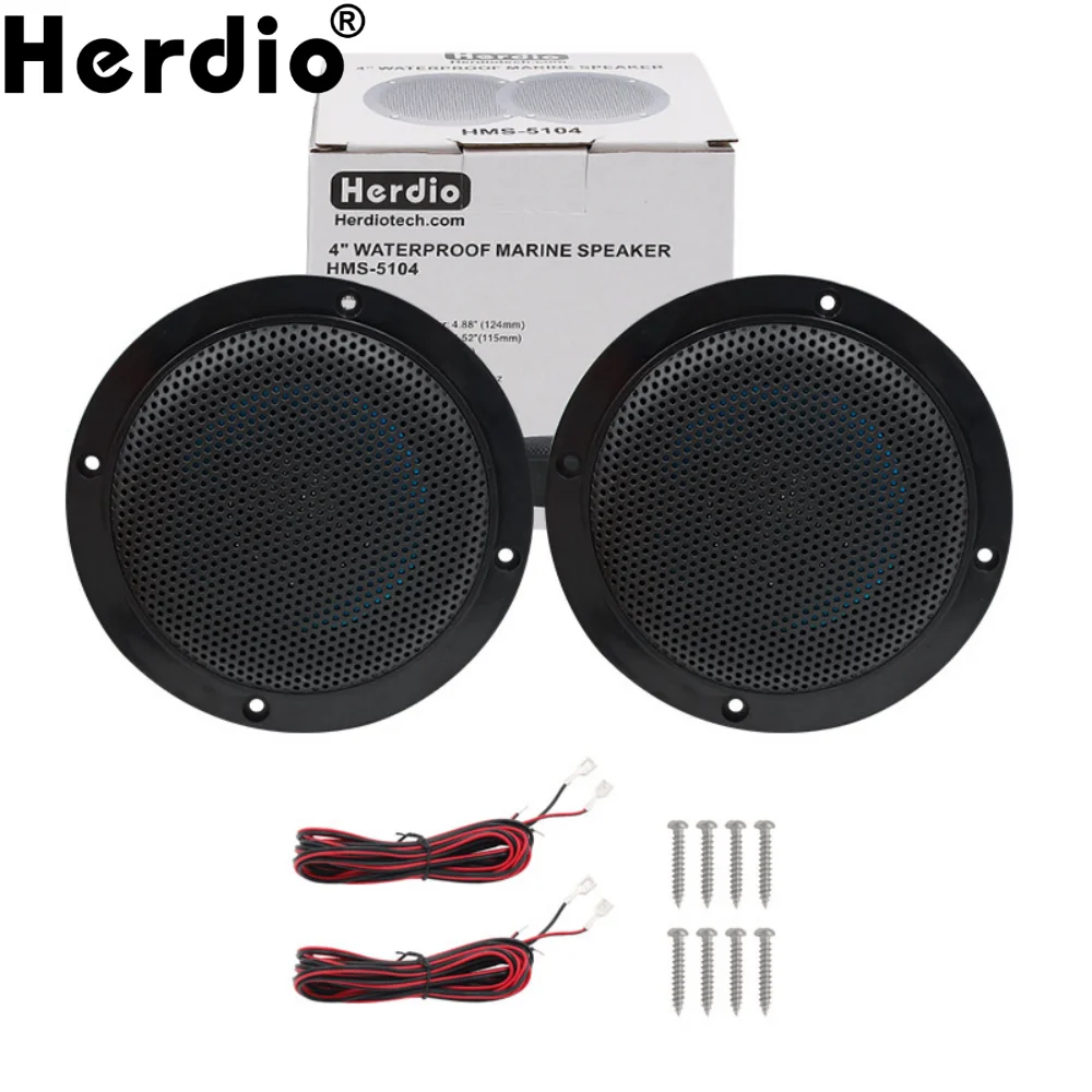 Herdio 4-Inch 160W 2-Way Marine Waterproof Loudspeaker Marine SPA Ultraviolet Proof Outdoor Bathroom kitchen Music Loudspeaker
Herdio 4-Inch 160W 2-Way Marine Waterproof Loudspeaker Marine SPA Ultraviolet Proof Outdoor Bathroom kitchen Music Loudspeaker