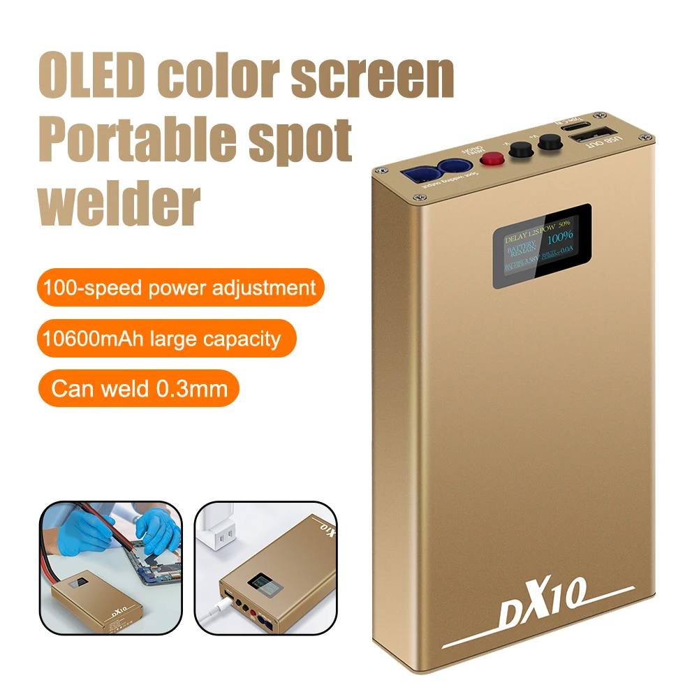 1pc With OLED Display Screen Lightweight And Portable Spot Welder 20 Gear Power Settings & Auto Power Off For DIY 18650 Battery
1pc With OLED Display Screen Lightweight And Portable Spot Welder 20 Gear Power Settings & Auto Power Off For DIY 18650 Battery