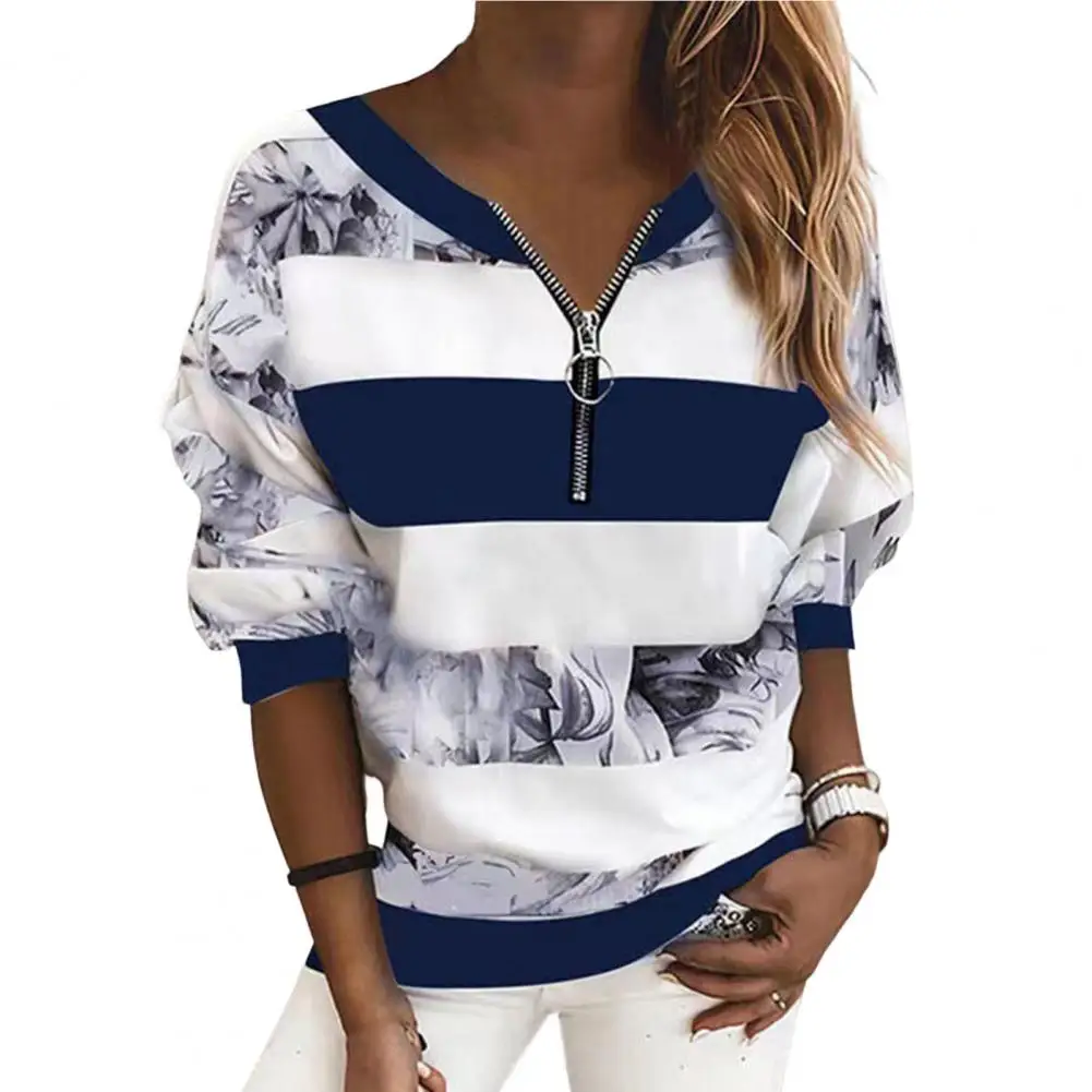 3D Stripe Element Printing Women's Zipper Round Neck Sweater Autumn New Women's Top Plus Size Comfortable and Stylish Sweatshirt
3D Stripe Element Printing Women's Zipper Round Neck Sweater Autumn New Women's Top Plus Size Comfortable and Stylish Sweatshirt