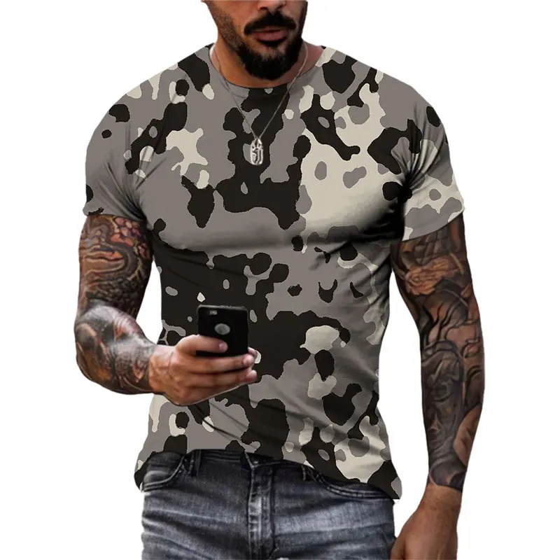 

Military Fans Tactical Camo T Shirt for Men 3D Printed Soldiers Desert Jungle Camouflage Graphic Tops Women Casual Cool T-shirts