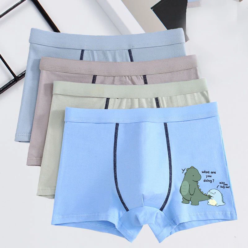 Kids Boys Cute Cartoon Panties Dinosual Printed Boxers 4Pcs/1lot Different Color Student Underpants Student Cotton Boxers
Kids Boys Cute Cartoon Panties Dinosual Printed Boxers 4Pcs/1lot Different Color Student Underpants Student Cotton Boxers