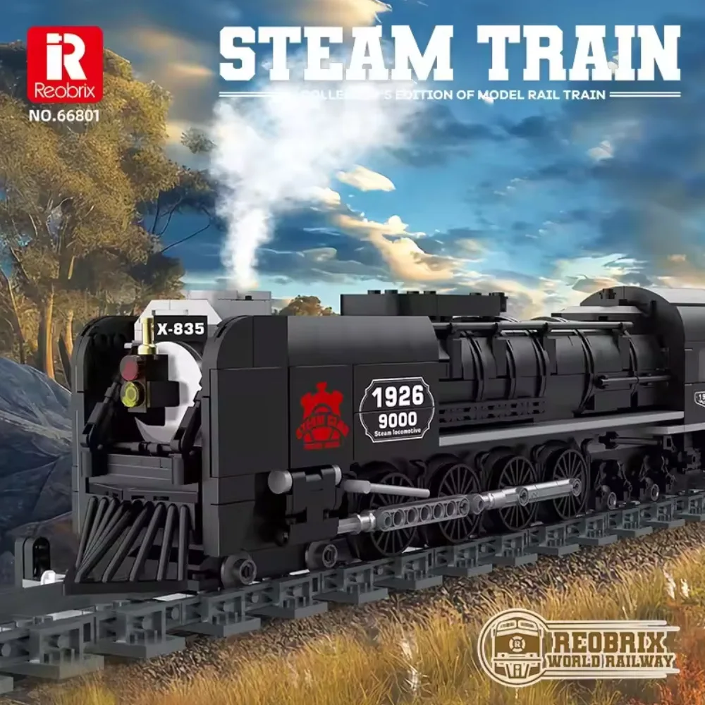 Creative 1IDEAS 546pcs MOC Creativity Steam Locomotive Building Blocks Model 9000 Train Bricks Assembling DIY Toys Boys Gift Set Creative 1IDEAS 546pcs MOC Creativity Steam Locomotive Building Blocks Model 9000 Train Bricks Assembling DIY Toys Boys Gift Set