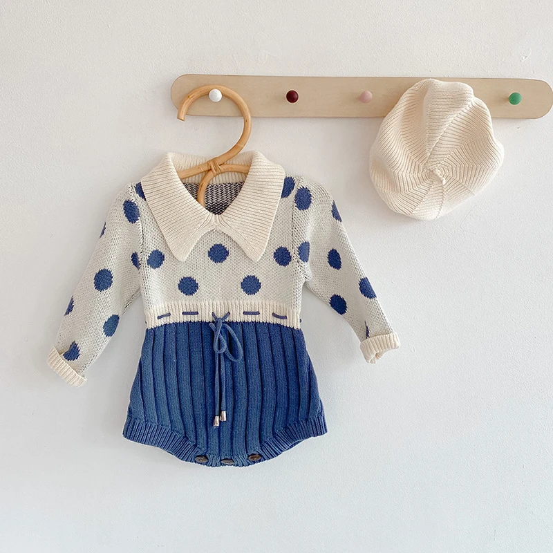 LILIGIRL Spring Autumn Toddler Baby Girl Knitted Rompers Patchwork Polka Dot Infants Jumpsuits Kids Girls Clothes
LILIGIRL Spring Autumn Toddler Baby Girl Knitted Rompers Patchwork Polka Dot Infants Jumpsuits Kids Girls Clothes