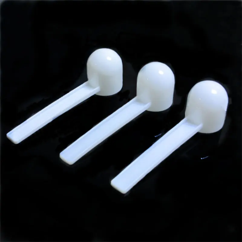 

50Pcs White Plastic 5 Gram 5g Scoops/Spoons For Food/Milk/Washing Powder/Medicine Measuring