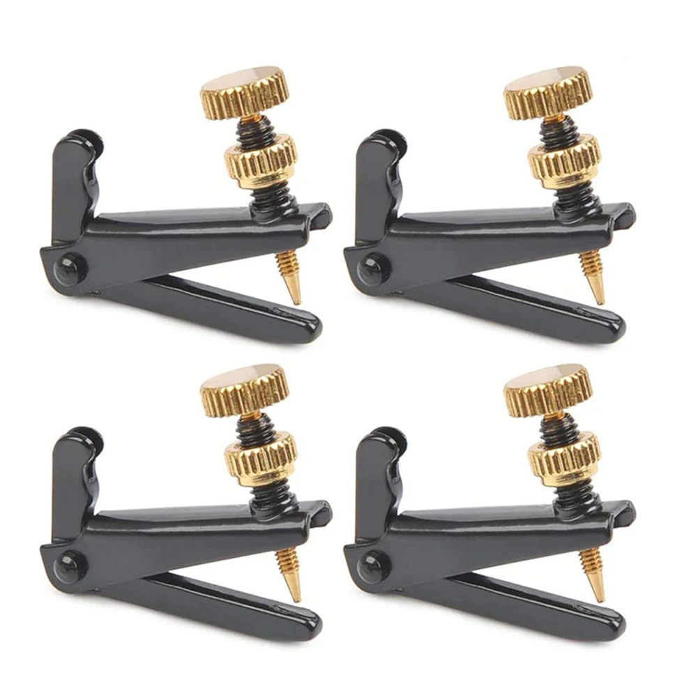 4 Pcs Metal Violin Fine Tuner String Adjuster Tuning Black For 4/4 3/4 Violins Spinner Tuning Screw Musical Instrument Parts
4 Pcs Metal Violin Fine Tuner String Adjuster Tuning Black For 4/4 3/4 Violins Spinner Tuning Screw Musical Instrument Parts